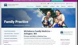 
							         Whitehorse Family Medicine in Arlington, WA | WWMG								  
							    