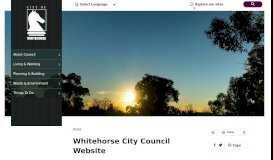 
							         Whitehorse Planning Applications - City of Whitehorse								  
							    