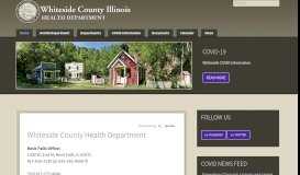 
							         Whiteside County Health Department								  
							    