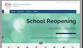 
							         Whitfield County Schools / Homepage								  
							    