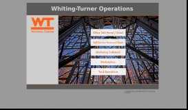 
							         Whiting-Turner Operations								  
							    