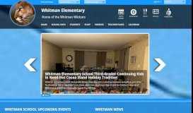 
							         Whitman Elementary School / Homepage - WTPS.org								  
							    