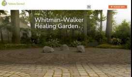 
							         Whitman-Walker Healing Garden - Nature Sacred								  
							    
