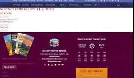 
							         Whitney Portal Hostel & Hotel | Bishop Visitor Information Center								  
							    