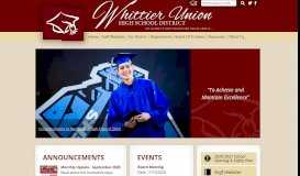 
							         Whittier Union High School District								  
							    