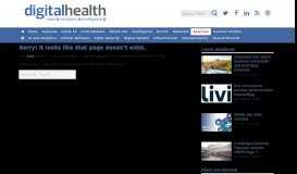 
							         Whittington pilots McKesson clinician portal | Digital Health								  
							    