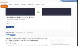 
							         WHMCS Client Management Portal - Bugcrowd								  
							    