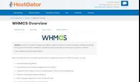 
							         WHMCS Overview « HostGator.com Support Portal								  
							    