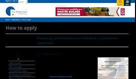 
							         Who can apply | How to apply | Planning Portal								  
							    