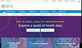 
							         WHO | Global Health Observatory (GHO) data								  
							    