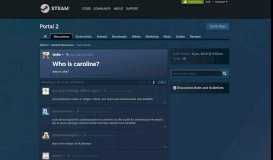 
							         Who is caroline? :: Portal 2 General Discussions - Steam Community								  
							    