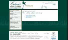 
							         Who Is Citizens Bank of Florida?								  
							    