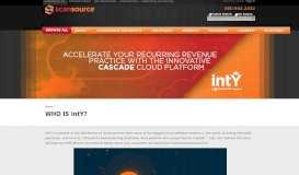 
							         WHO IS intY? - ScanSource								  
							    