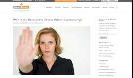 
							         Who is the Boss in the Doctor-Patient Relationship? | Common ...								  
							    