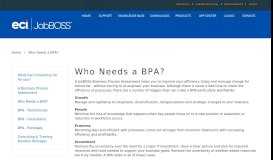 
							         Who Needs a BPA? - Customer Portal | JobBOSS								  
							    