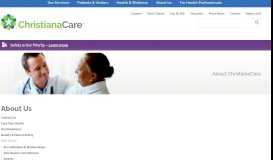 
							         Who We Are – Christiana Care Health System								  
							    