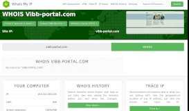 
							         Whois History - Vibb-portal.com - Whatsmyip.com								  
							    