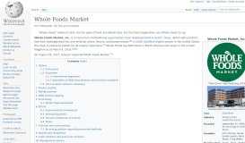 
							         Whole Foods Market - Wikipedia								  
							    