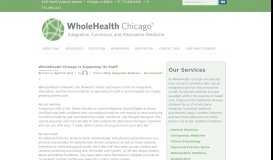 
							         WholeHealth Chicago Is Expanding Its Staff! - WholeHealth Chicago								  
							    