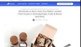 
							         Wholesale or Bust: How to Land Your Goods in Anthropologie								  
							    