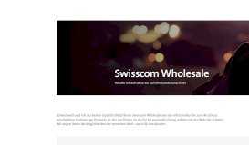 
							         Wholesale | Swisscom								  
							    