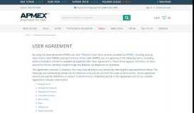 
							         Wholesale User Agreement | APMEX								  
							    