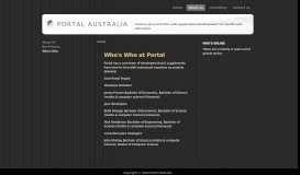 
							         Who's Who at Portal | Custom Java and XML web application ...								  
							    