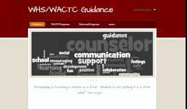 
							         WHS/WACTC Guidance - Guidance								  
							    