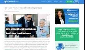 
							         Why a Client Portal Can Make or Break Your Legal ... - PracticePanther								  
							    