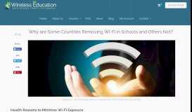 
							         Why are countries removing Wi-Fi in schools? - Wireless Education								  
							    