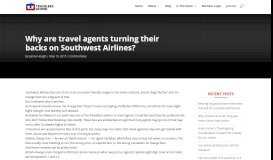 
							         Why are travel agents turning their backs on Southwest Airlines ...								  
							    