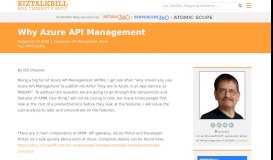 
							         Why Azure API Management - biztalkbill								  
							    
