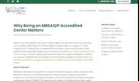 
							         Why Being an MBSAQIP Accredited Center Matters | Foothills Weight ...								  
							    