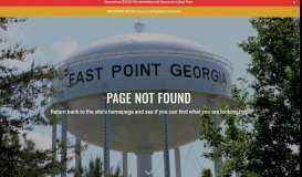 
							         Why Benalytics? - City of East Point								  
							    
