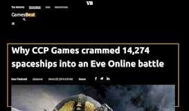 
							         Why CCP Games crammed 14274 spaceships into an Eve Online battle								  
							    
