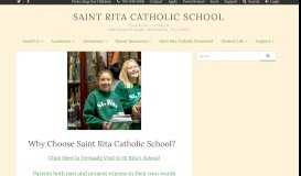 
							         Why Choose Saint Rita Catholic School?								  
							    