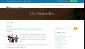 
							         Why Client Portals Matter to CPA Websites | CPA Site Solutions								  
							    