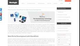 
							         Why Consider SharePoint For Web Portal Development - Neologix								  
							    