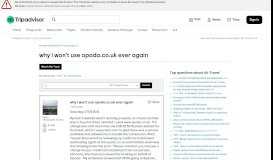 
							         why i won't use opodo.co.uk ever again - Air Travel Forum ...								  
							    
