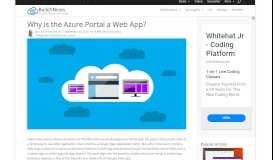 
							         Why Is The Azure Portal A Web App? | Build Azure								  
							    