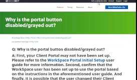 
							         Why is the portal button disabled/grayed out? - OfficeTools								  
							    