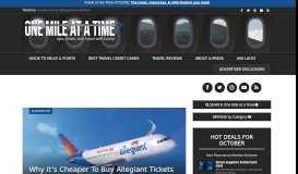 
							         Why It's Cheaper To Buy Allegiant Tickets At The Airport | One Mile at ...								  
							    