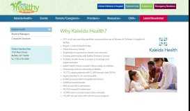 
							         Why Kaleida Health? | Oishei Healthy Kids | Health Home Program | A ...								  
							    