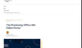 
							         Why Migrate to Office 365: The Promising Video Portal - ShareGate								  
							    