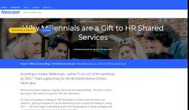 
							         Why Millennials are a Gift to HR Shared Services - Neocase								  
							    
