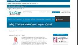 
							         Why NextCare? - NextCare - NextCare Urgent Care								  
							    