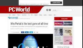 
							         Why Portal is the best game of all time - PC World Australia								  
							    