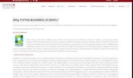 
							         Why PUTRA BUSINESS SCHOOL? | Putra Business School								  
							    