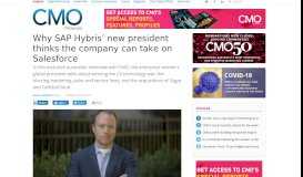 
							         Why SAP Hybris' new president thinks the company can take on ...								  
							    
