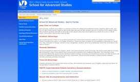 
							         Why SAS? - School for Advanced Studies - Miami Dade College								  
							    